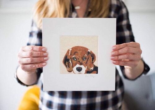 Beagle Giclee Art Print - Unframed