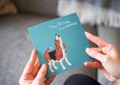 Beagle Dog Birthday Card