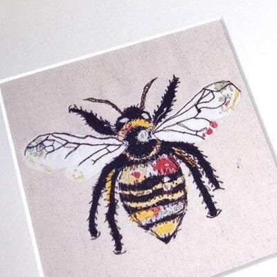 Honey Bee Art Print - Unframed