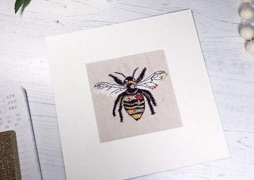 Honey Bee Art Print - Framed