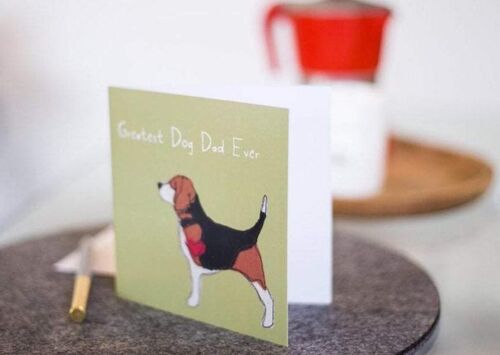 Greatest Dog Dad Ever - Beagle Father's Day Card