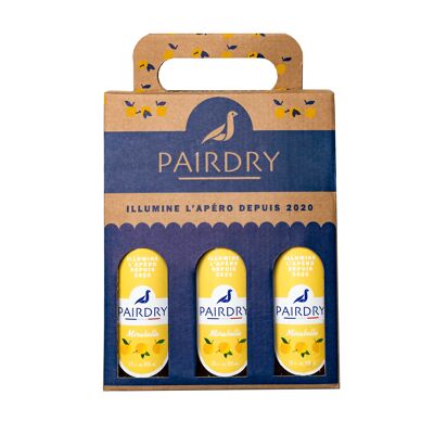 Caja regalo Pairdry (6 °) - 3 botellas - 1 limonada - 2 pegatinas