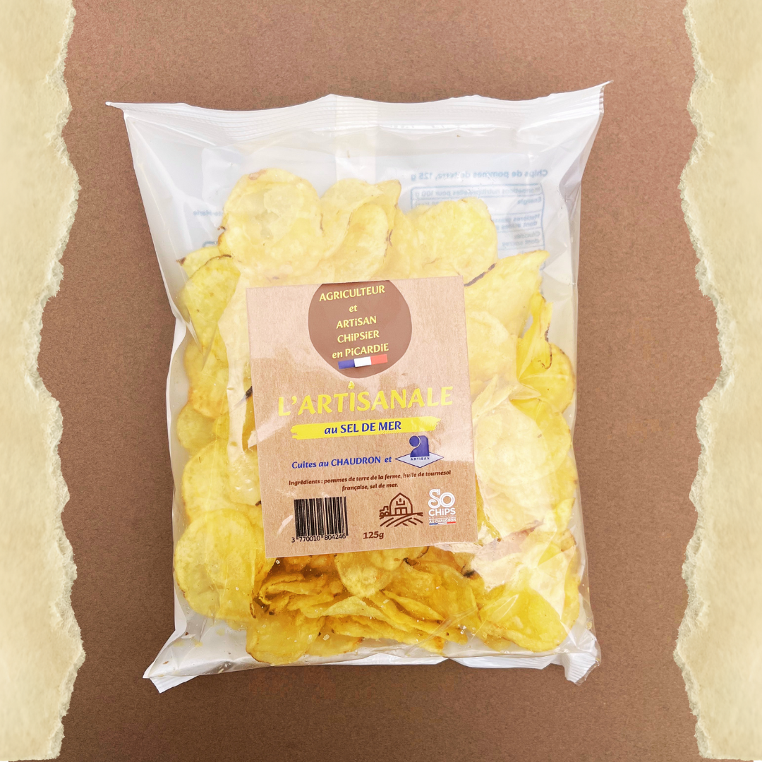 Handgemachte Meersalz-Chips • 125 g • Gütesiegel