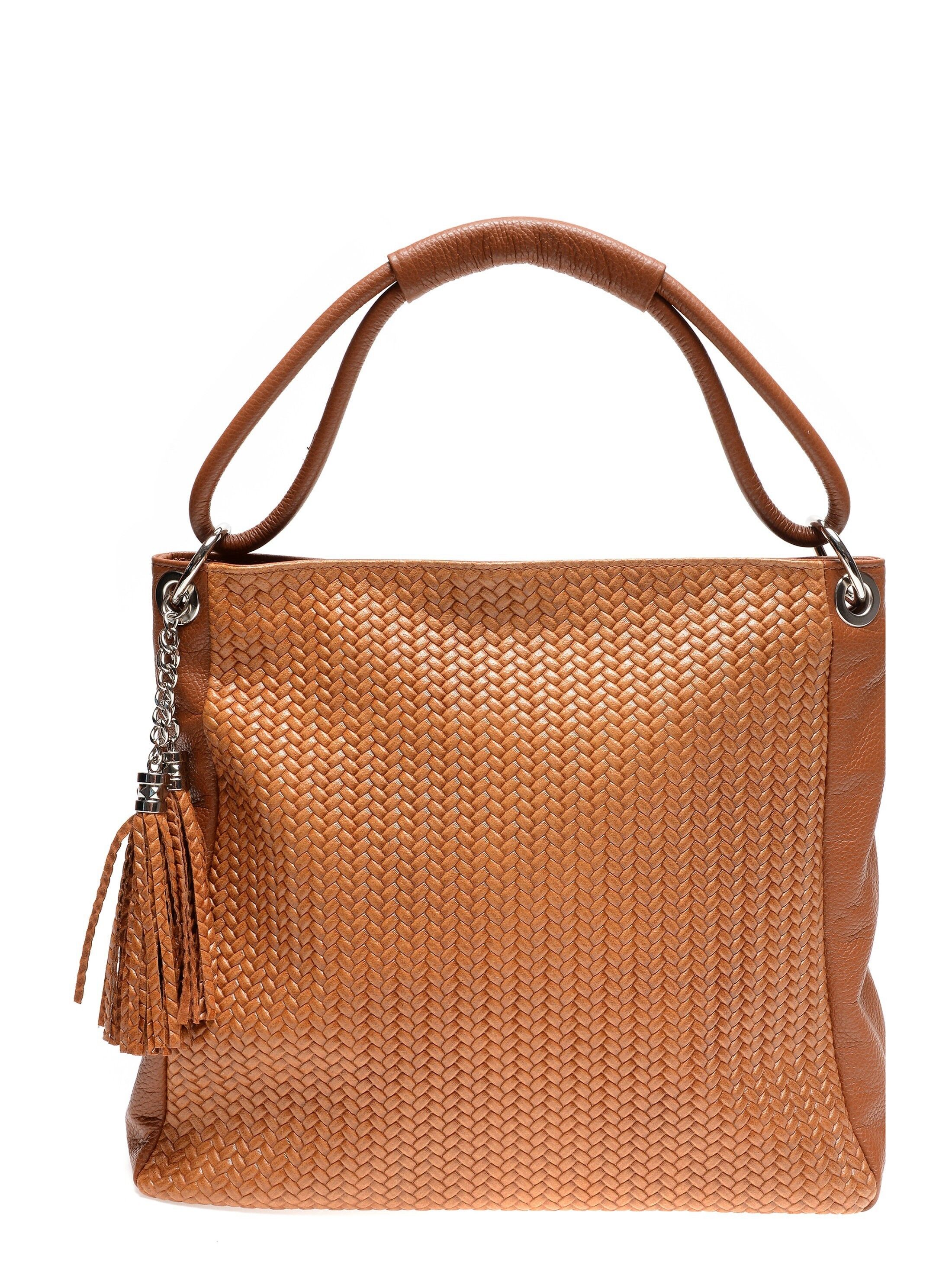 AW21 LV 8115_COGNAC_Borsa con manico superiore