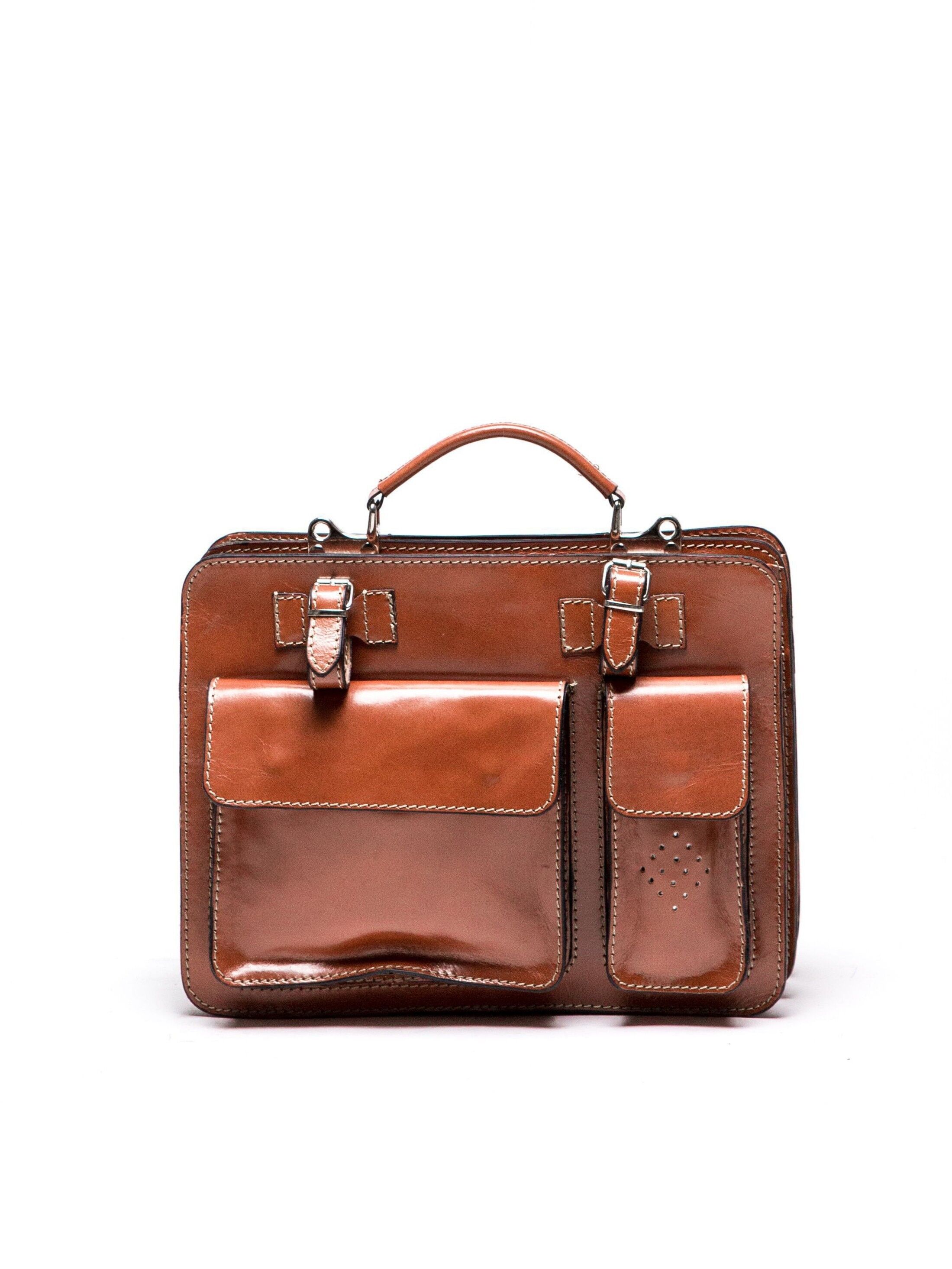 AW21 LV 305_COGNAC_Borsa con manico superiore