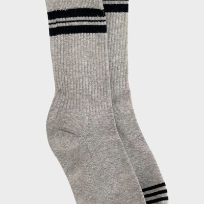 Men's cotton socks - Henry the Retro in Gray