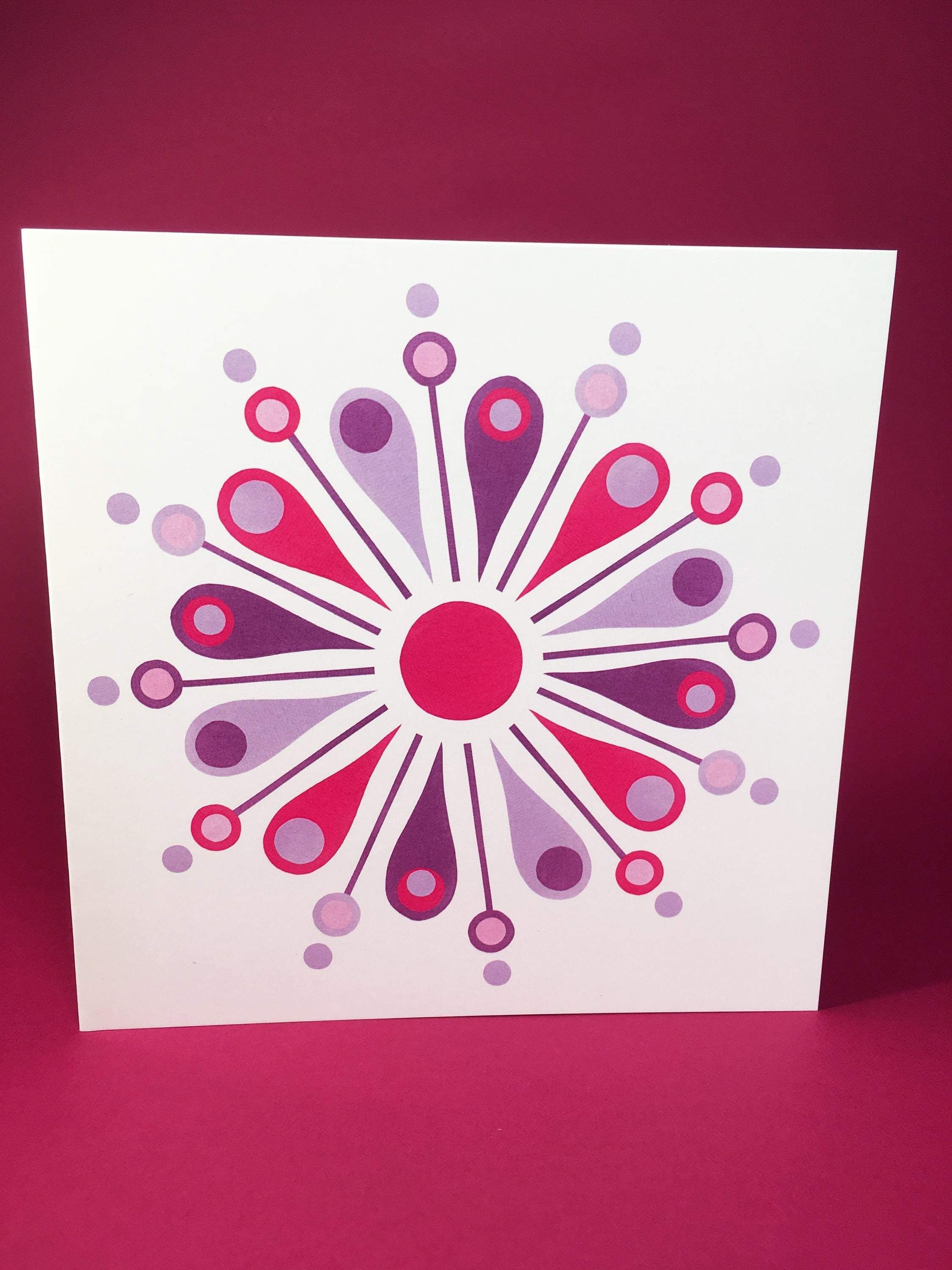 Carte de voeux d'artichaut, vierge à l'intérieur