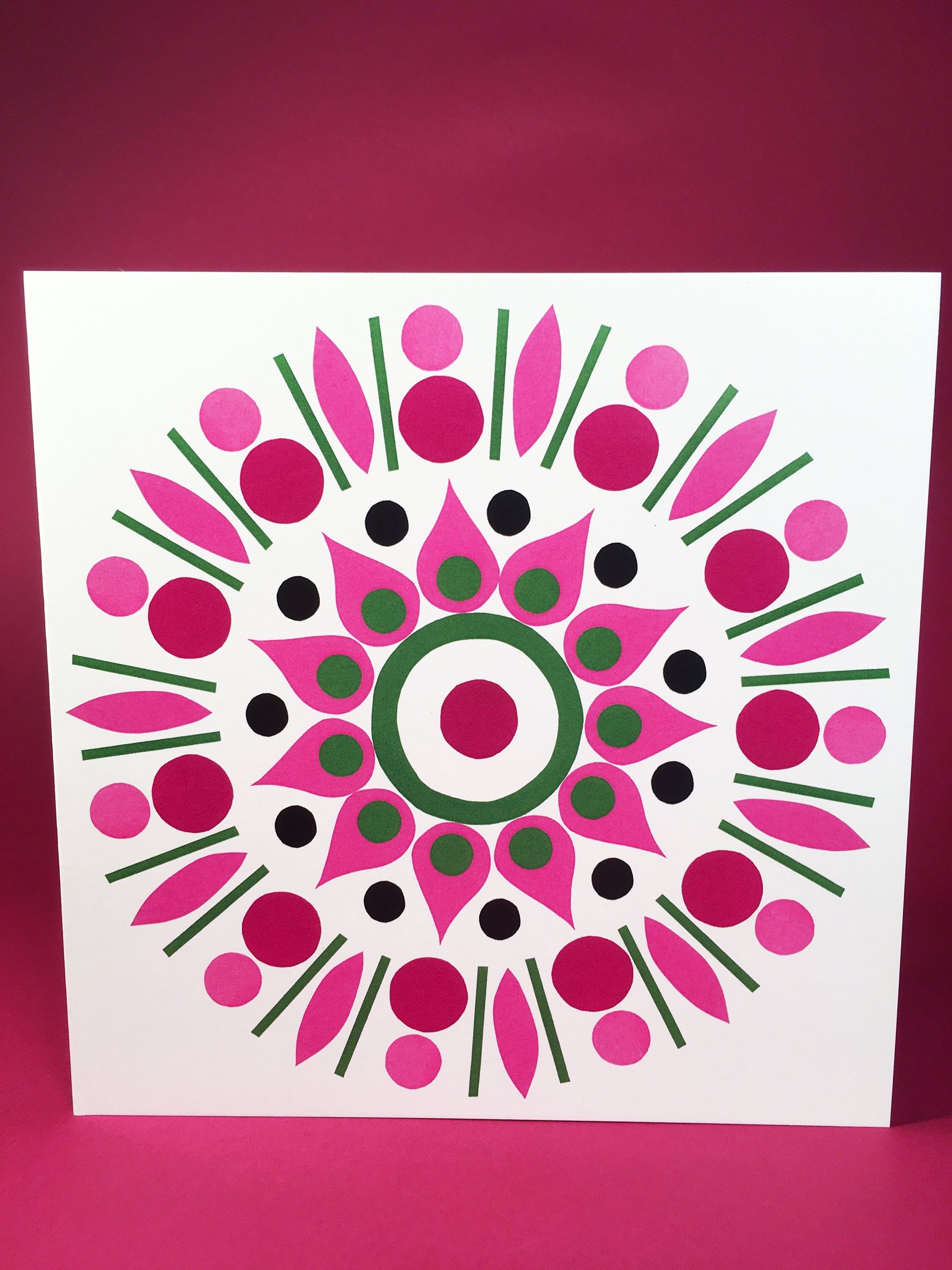 Hydrangea 2 square Greeting card, blank inside