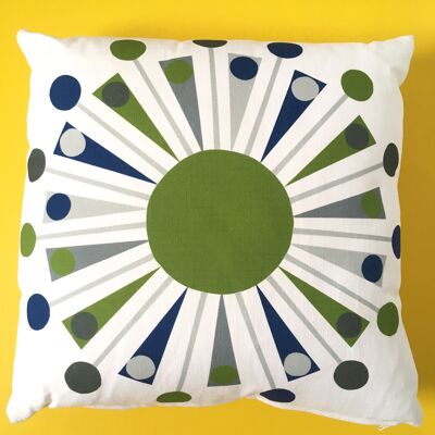 Cuscino triangolo verde - 50% di sconto