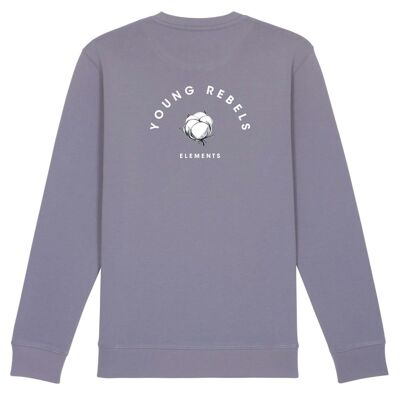 Rebel Flower Sweater - Lava Grey
