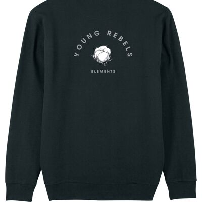 Rebel Flower Sweater - Black