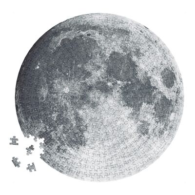 Puzzle circulaire amoureux de la lune