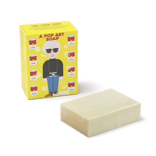 A pop art soap jabón