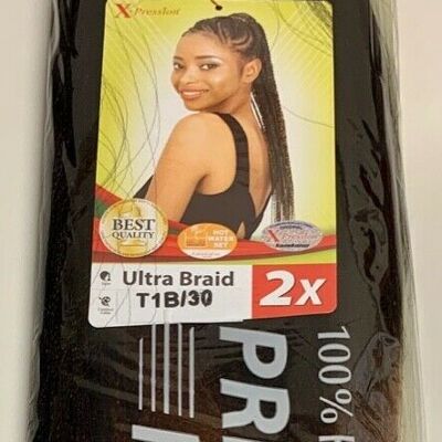 Wholesale Xpression Premium Ultra Braid Pre-stretched 46" Hair Extension - T1B/30