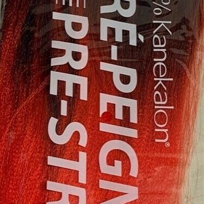 Wholesale Xpression Premium Ultra Braid Pre-stretched 46" Hair Extension - T1B/Red