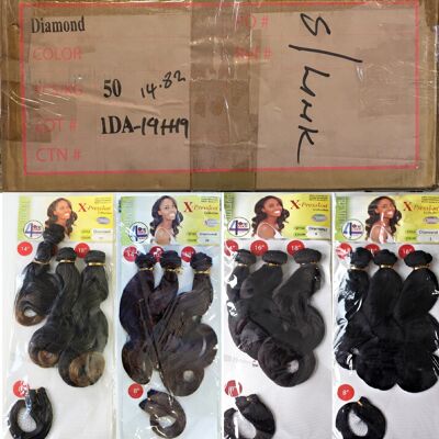 Wholesale X-pression Collection Diamond Weave on Synthetic Hair Extensions - 1/39