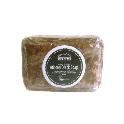 African Black Soap Bar 100% Natural 200g