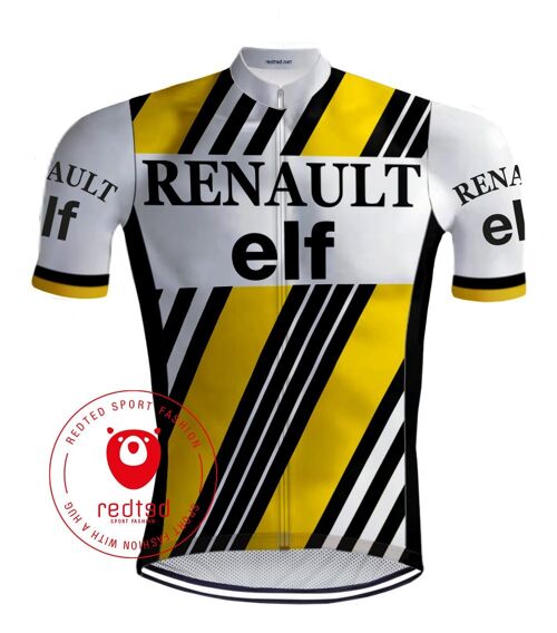 Retro Wielershirt Renault Elf geel - REDTED