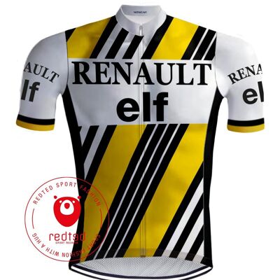 Camiseta retro Wielershirt Renault Elf geel - REDTED