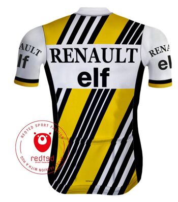Retro Wielershirt Renault Elf geel - REDTED 2