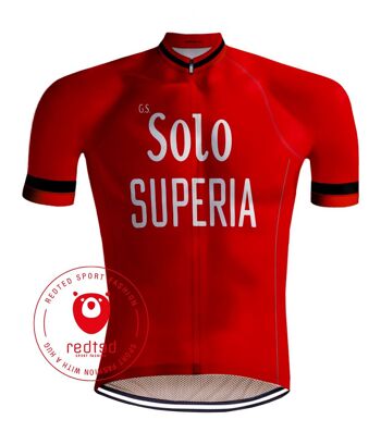 Retro Wielershirt Solo Superia Rood - REDTED 1