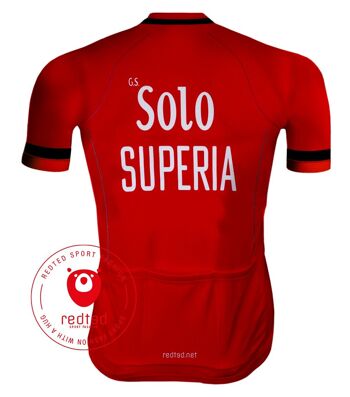Retro Wielershirt Solo Superia Rood - REDTED 2