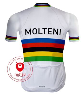 Retro Wielertenue Molteni Regenboog - REDTED 2