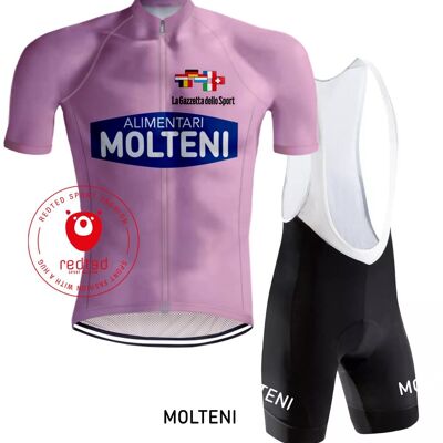 Rétro Wielertenue Molteni Giro d'Italia Roze - REDTED