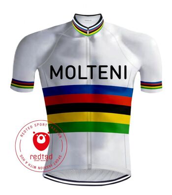 Retro Wielershirt Molteni Regenboog - REDTED 1