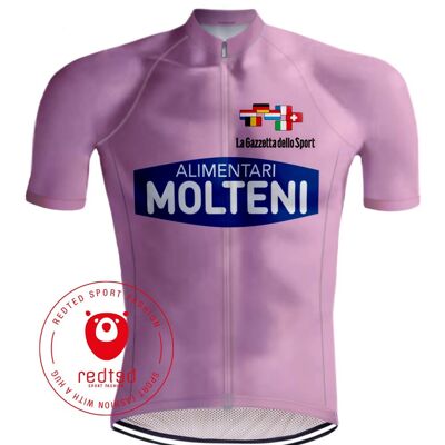 Wielershirt Retro Molteni Giro d'Italia Roze - REDTED