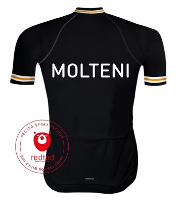 Rétro Wielershirt Molteni Zwart - REDTED 2