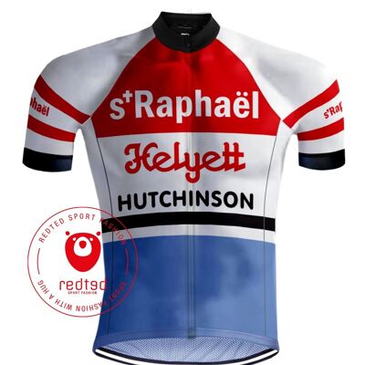 Maglia retrò Wieler Saint-Raphaël Rood/Blauw - REDTED