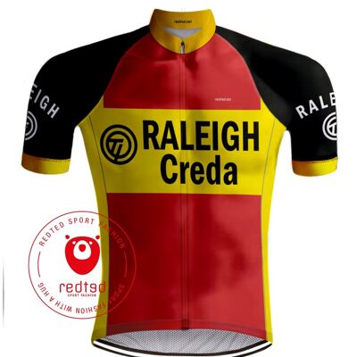 Retro Wielershirt TI-Raleigh rood - REDTED