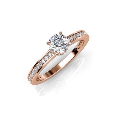 Elise Ring - Rose Gold and Crystal