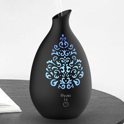 Ayan TX Aroma Diffuser & Humidifier with Colour Changing Night Light (Black). 7 Hours.