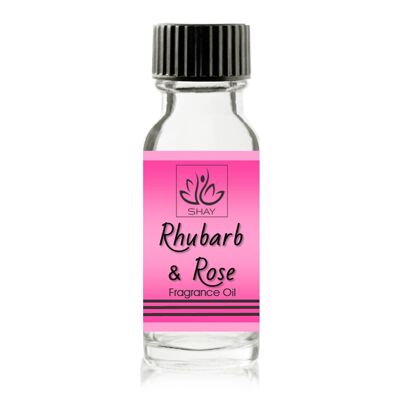 Ruibarbo y rosa - Botella de aceite de fragancia de 15 ml - 1