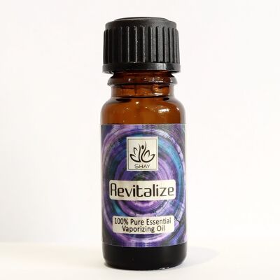 Revitalize - Flacone da 10 ml di olio essenziale per vaporizzazione puro al 100% - 1