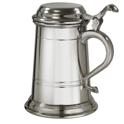 1 pint Balmoral X range Lidded Pewter Tankard