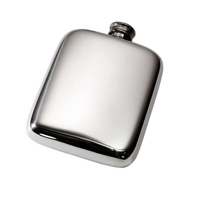 4oz Plain Pewter Pocket Flask