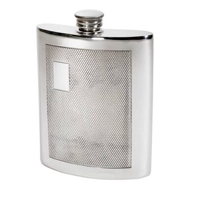 6oz Barley Pewter Kidney Hip flask