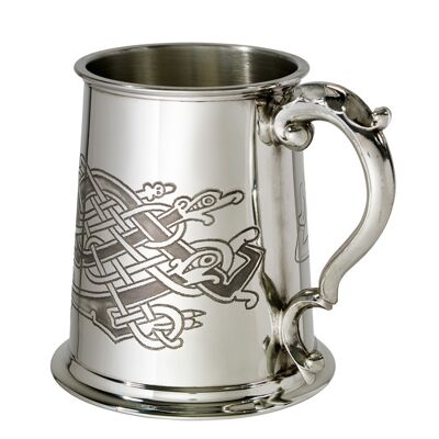 Celtic Birds 1 pint pewter Tankard