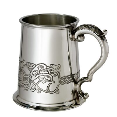 Celtic Dragon 1 Pint Pewter Tankard