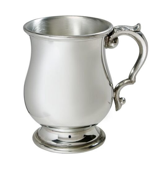 Half Pint Standard Georgian pewter tankard