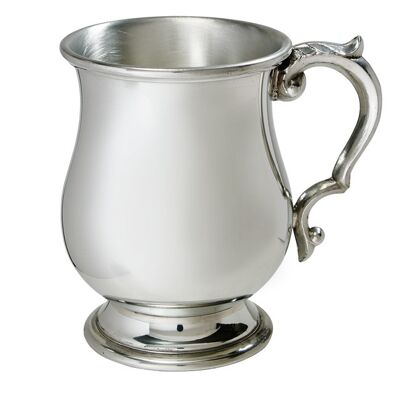 Half Pint Standard Georgian pewter tankard