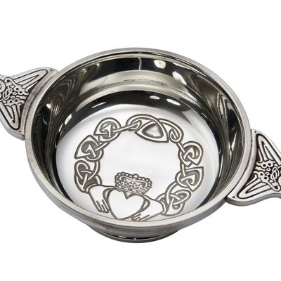 Gran Claddagh Pewter Quaich