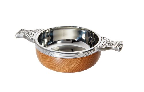 Standard Wood and pewter Quaich