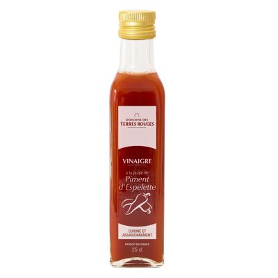 Vinegar with Espelette Chili Pulp 25cl