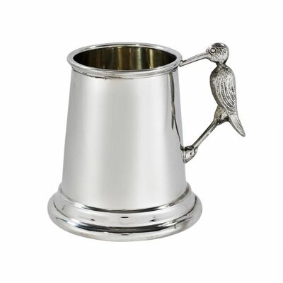 Stork Handle pewter quarter pint baby Mug