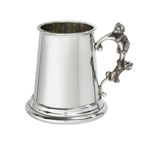 Teddy Bear Handle Pewter quarter pint Baby Mug