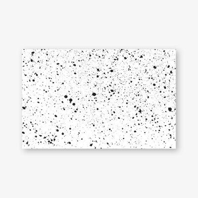 Mini kaart - Cadeaulabel - Patroon wit spikkel , SKU211